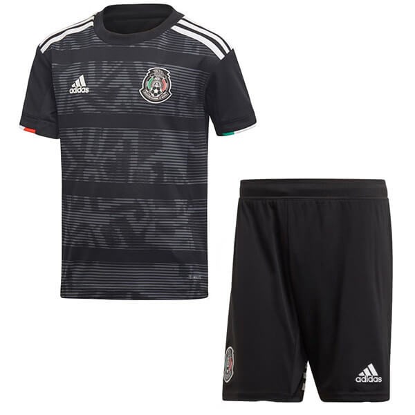 Camiseta México 1ª Kit Niño 2019 Negro